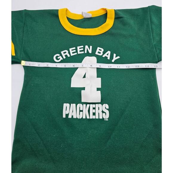 Vtg Hutch Unisex Youth M Green Bay Packers 4 Shirt - Picture 4 of 6